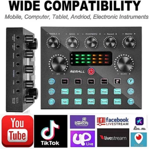 Audio Mischpult Konsole Verstärker USB DJ Live Mixer Studio Bluetooth 5.0 - Bild 1 von 24