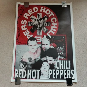 #2 Vintage 90s RHCP Red Hot Chili Peppers One Hot Minute Poster Dave Navarro - Picture 1 of 10