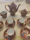 Ensemble thé en porcelaine Betson rare service victora japonais dieu fortune 16 pièces 