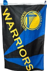 NEW! NBA Team Flag Golden State Warriors Banner Black Blue Gold 43" X 28" - Picture 1 of 8