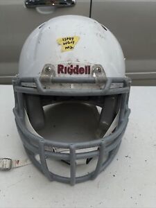 Riddell Revo Speed Youth Medium Football Helmet (White with Gray Face Mask)