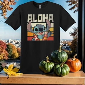 Vintage Aloha Stitch T-shirt T shirt Men Women Unisex Tshirt SY813 - Picture 1 of 6