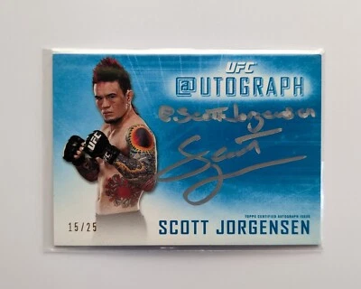 Scott Jorgensen 2014 Topps UFC Knockout Twitter @utograph auto #/25 - Image 1 of 2