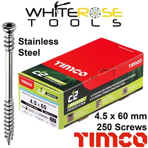 TIMCO C2 Deck Fix Decking Screw Torx Stainless Steel 4.5 x 60mm 250 Screws - Picture 1 of 6