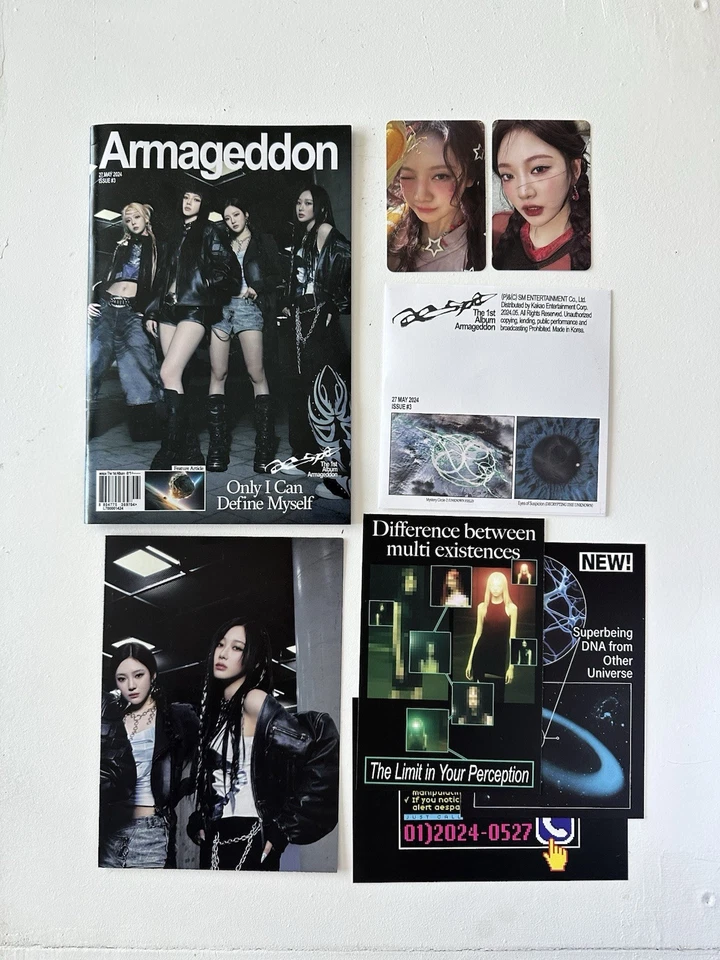 Aespa Armageddon Album Ningning Photocard Kpop Zine Version Fotokarte Pc - Bild 1 von 1