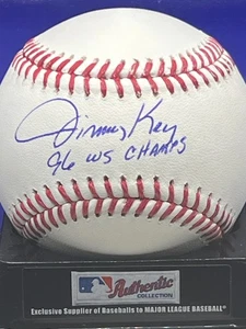 JIMMY KEY NEW YORK YANKEES  96 WS CHAMPS SIGNED  OML BASEBALL - Picture 1 of 1