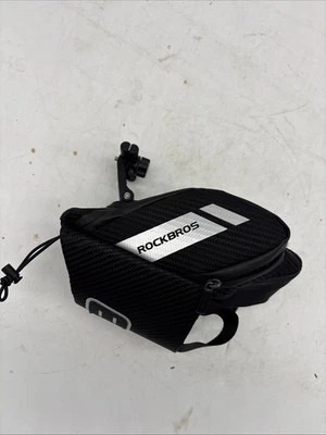 ROCKBROS Bike Under Seat Bag with Water Bottle Holder. +2 zippered stowage areas - Image 1 of 4