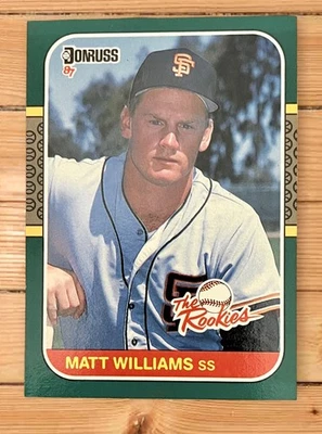 1987 Donruss The Rookies - #45 Matt Williams (RC) SF Giants Rookie Card Rare! - Image 1 of 2