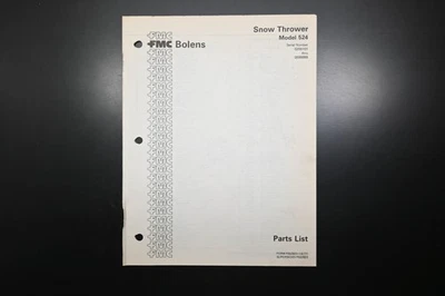 Lanzador de nieve Bolens P552923-1 77 modelo 524 lista de piezas Foto 1 de 4
