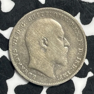 1909 Great Britain 3 Pence Threepence Lot#C0559 Silver! - Image 1 of 2