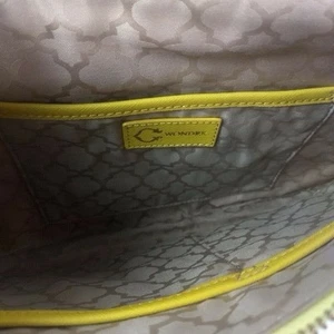 C. Wonder Patterned Interior Bag with Yellow Trim - Picture 1 of 6