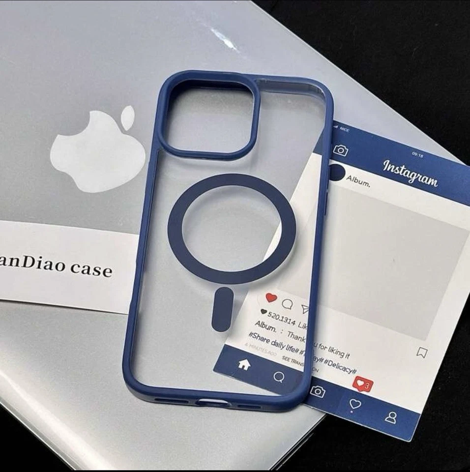 Funda de cuero Apple para iPhone 11 Pro azul transparente Foto 1 de 1