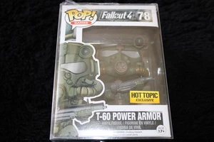 Funko Pop Fallout4 78 T-60 Power Armor Hot Topic Exclusive With Protector Case ! - Picture 1 of 6