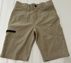 Lee Boys Beige Tan Size 7 Shorts Adjustable Waist Chino Polyester Spandex - Picture 1 of 8