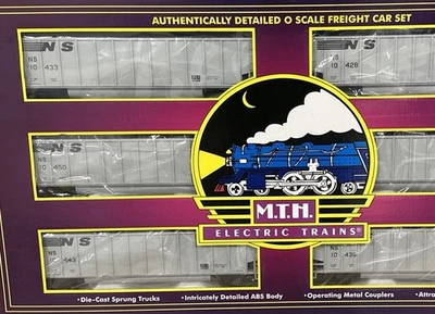 MTH PREMIER 20-90087 NORFOLK SOUTHERN COALPORTER COAL HOPPER 6-CAR SET O SCALE - Image 1 of 3