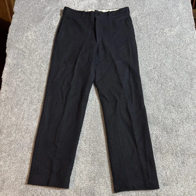 Vintage 90s LL Bean Pants Mens 34x33 Wool Blend Dark Academia Preppy Office USA - Image 1 of 4