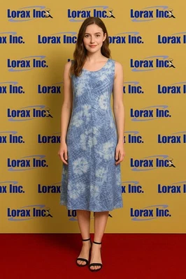 Style & Co Petite Tie-Dye Knit Jersey Maxi Dress Camas Sz PS $59.50 - Image 1 of 3