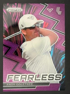 Pulsar púrpura intrépido de golf Panini Prizm LIV 2024 Andy Ogletree #7 - Imagen 1 de 2