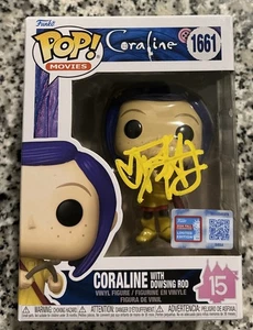 DAKOTA FANNING SIGNED CORALINE WITH DOWSING ROD FUNKO POP VINYL FIGURE PSA COA - Picture 1 of 5