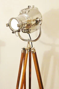 VINTAGE KINO LICHT ANTIKE BODENLAMPE EAMES STARCK STRAND JIELDE SILBER - Bild 1 von 11