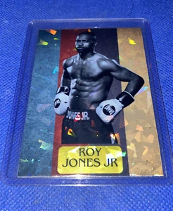 Tarjeta holográfica refractor póster de boxeo retro personalizado Roy Jones Jr - Imagen 1 de 4