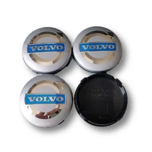 Per Volvo 4 pezzi 64 mm coprimozzo coprimozzo XC40 90 S60 90 C40 copricerchio argento - Foto 1 di 4