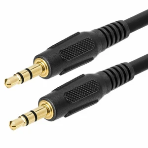 3.5mm Male to Male Stereo Audio AUX Cable Headphone Car iPhone MP3 Speaker 6FT - Picture 1 of 18