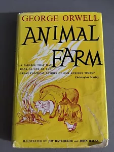 Animal Farm George Orwell Illustrated Edition Antique Hardcover 1957 Banned - Picture 1 of 17