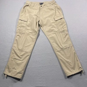 5.11 Tactical Pants Mens XL  36x31 Beige Ripstop Tactical Adjustable Waist 39-43 - Picture 1 of 13