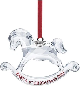Swarovski Crystal Christmas Ornament BABY'S 1st CHRISTMAS 2019 -5439947 New - Picture 1 of 1
