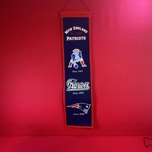 New England Patriots Winning Streak Banner NFL Football Embroidered Team Logo - Picture 1 of 5