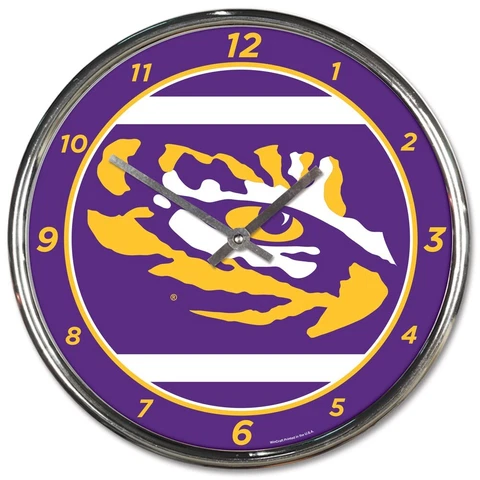 WinCraft LSU Tigers Chrome Wall Clock Cover