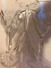 3 Orrefors 5 1/4 " Tall Gate Crystal Sherry Goblets