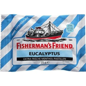 24 Beutel Fisherman´s extra stark Eucalyptus Pastillen ohne Z. a 25 g o. Zucker - Bild 1 von 1