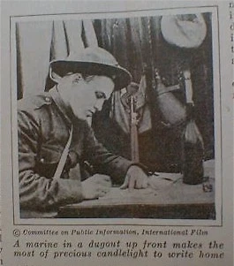 Devil Dog USMC Marine Corps Letter 1918 Turkey Surrender - Image 1 of 1