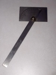 Vintage Dunlap No. 4029 Stainless Steel Machinists Protractor MADE IN USA - Picture 1 of 4