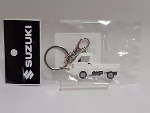 Suzuki KEI Truck CARRY Rubber Keychain White Vehicle Mini Genuine product JAPAN - Picture 1 of 16