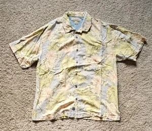 Tommy Bahama blau Foral Seide Hawaiihemd Herren Größe Large - Bild 1 von 5