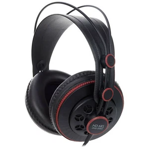 Superlux HD681 Auriculares Estéreo Negro Rojo con Accesorios 6.3mm Adaptador Nuevo - Imagen 1 de 11