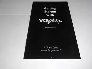 VINTAGE VCR PLUS ERSTE ANLEITUNG FÜR VCR UND KABEL SOFORTPROGRAMMIERER - Bild 1 von 5