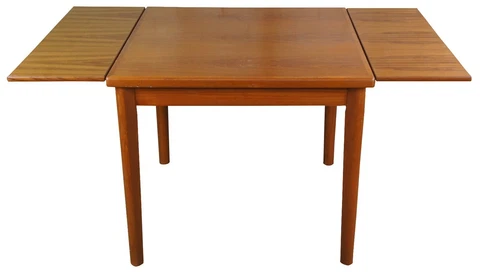 Mid Century Modern Danish Brdr Furbo Extendable Teak Dining Game Table Denmark Cover