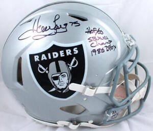 Howie Long Signed Raiders F/S Speed Authentic Helmet w/3 insc.-BeckettW Hologram