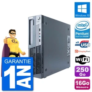 PC LENOVO M91p SFF Intel G630 RAM 16Go Festplatte 250Go Windows 10 Wifi - Bild 1 von 3