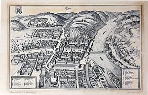Signed and Numbered, Limited Edition Print Antique Map of Lintz, Austria - Picture 1 of 3
