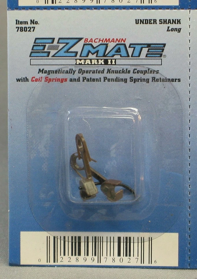 BACHMANN HO EZ MATE UNDER SHANK KNUCKLE COUPLERS LONG (2) Train car BAC78027 NEW - Image 1 of 1
