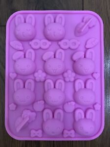Miffy Bunny Rabbit Carrot Silicone baking Tool Wax Melt Jelly 3D Mould Easter 