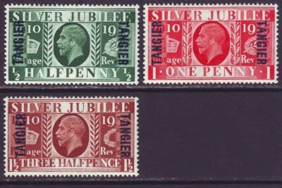 Tangier 1935 SC 508-510 MH Set Silver Jubilee - Imagem 1 de 3
