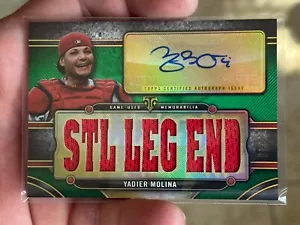 2024 Topps Triple Threads Yadier Molina Auto Jersey Relic • #TTAR-YM2 15/18 - Picture 1 of 2