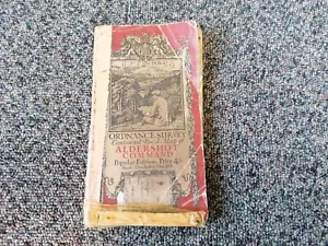 Ordnance Vermessung Karte des Aldershot Command c1925 Militär - Bild 1 von 10