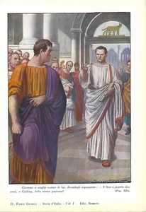 Stampa antica STORIA DI ROMA CICERONE DENUCIA CATILINA 1929 Antique print - Picture 1 of 1